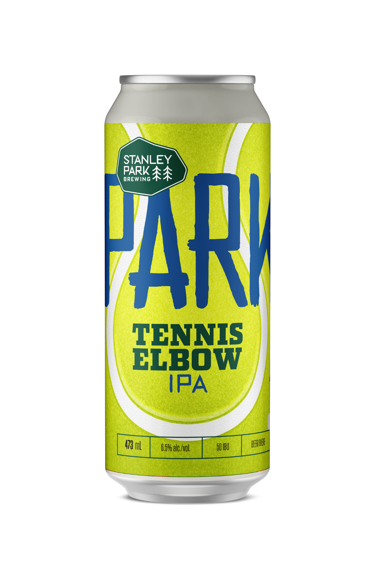 Tennis Elbow IPA 6.5% ABV - PARKBEER 473ml Tall Can from Stanley Park Brewing (Vancouver Brewpub)
