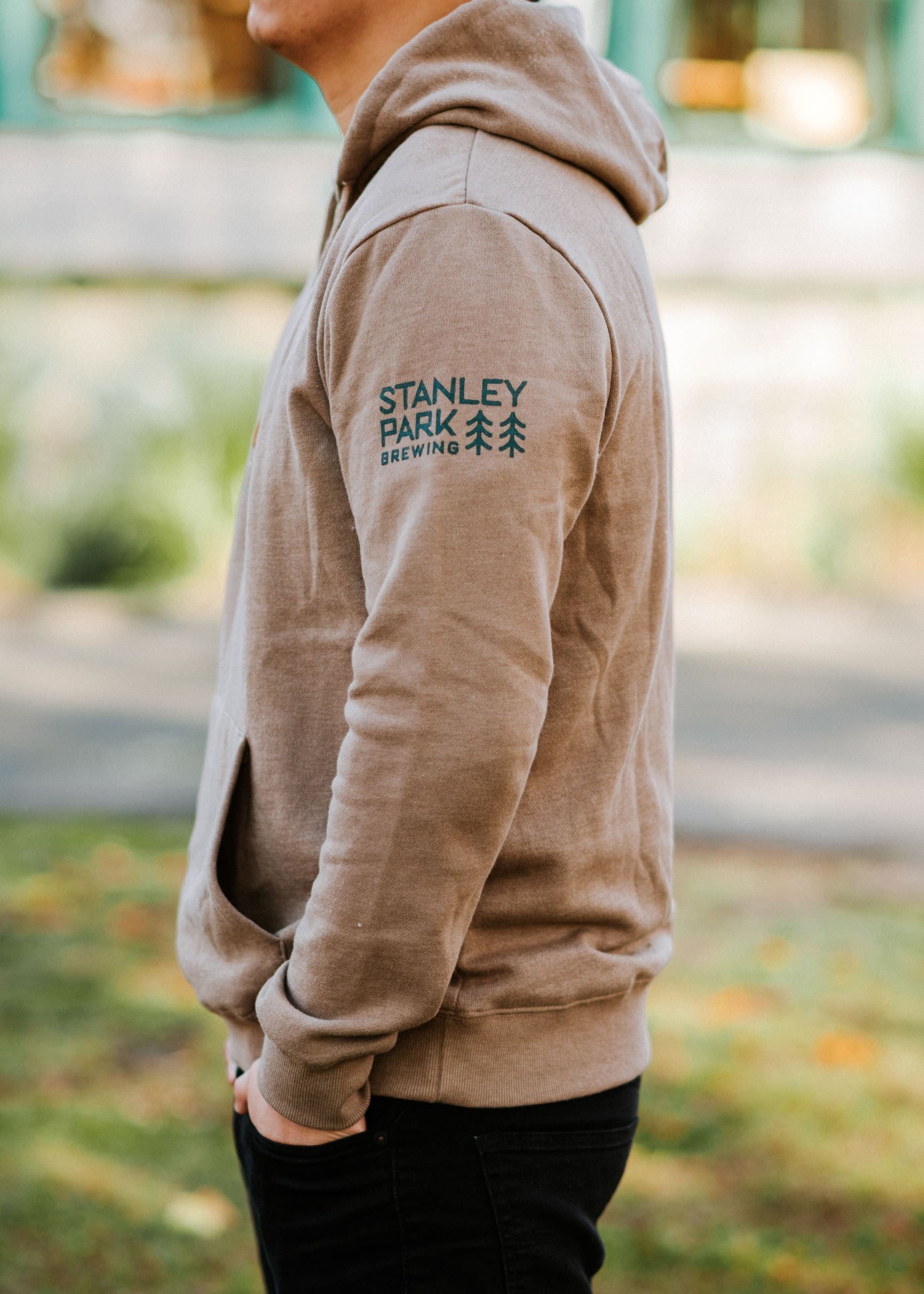 tentree x Stanley Park Brewing Beige Unisex Hoodie from Stanley Park Brewing (Vancouver Brewpub)