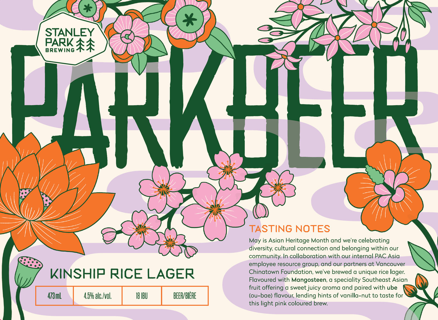 Asian Heritage Month Beer  Release: Kinship Rice Lager