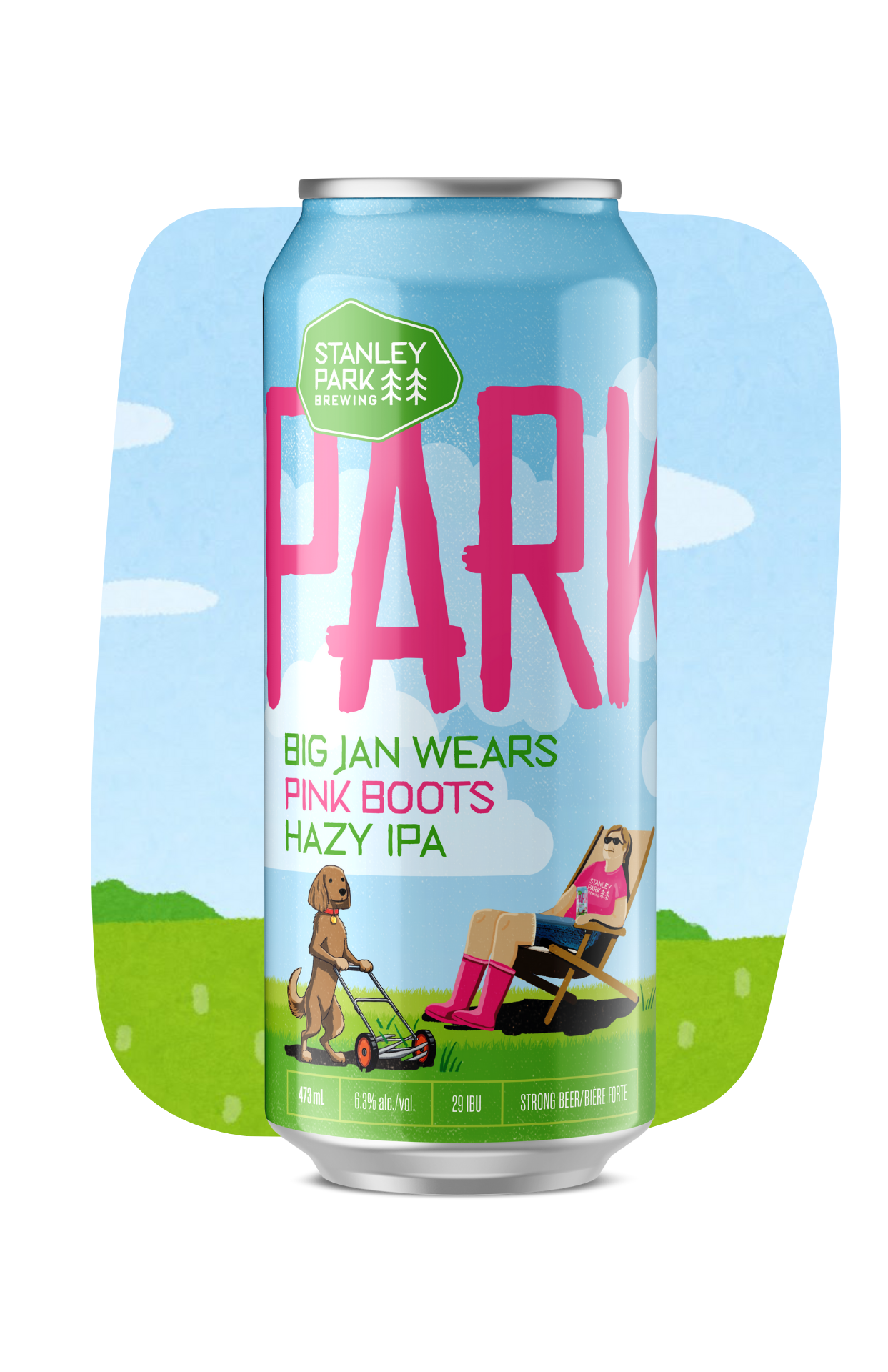 Big Jan Wears Pink Boots Hazy IPA 6.3% ABV - PARKBEER 2025 473ml Tall Can