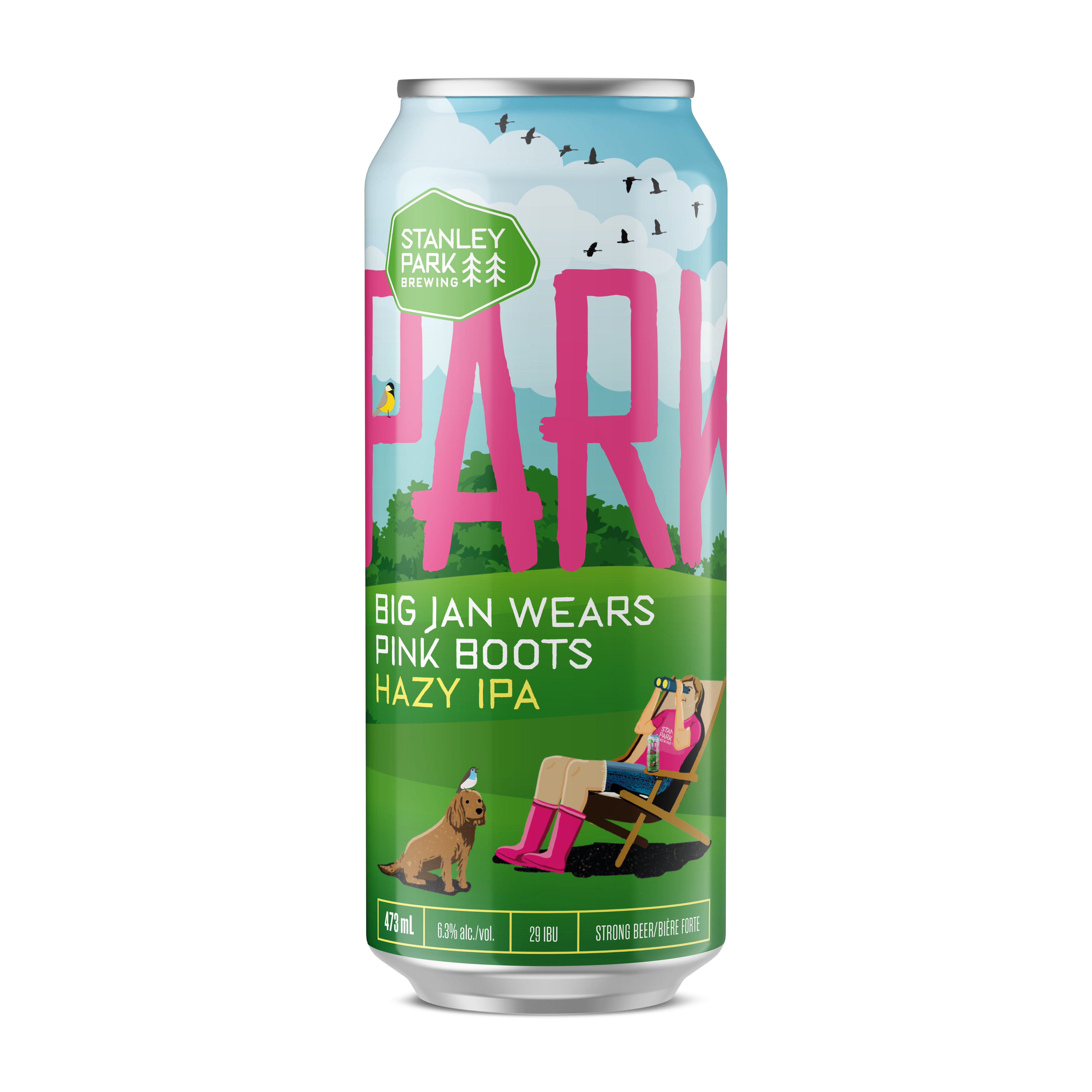 Big Jan Wears Pink Boots Hazy IPA 6.3% ABV - PARKBEER 2026 473ml Tall Can