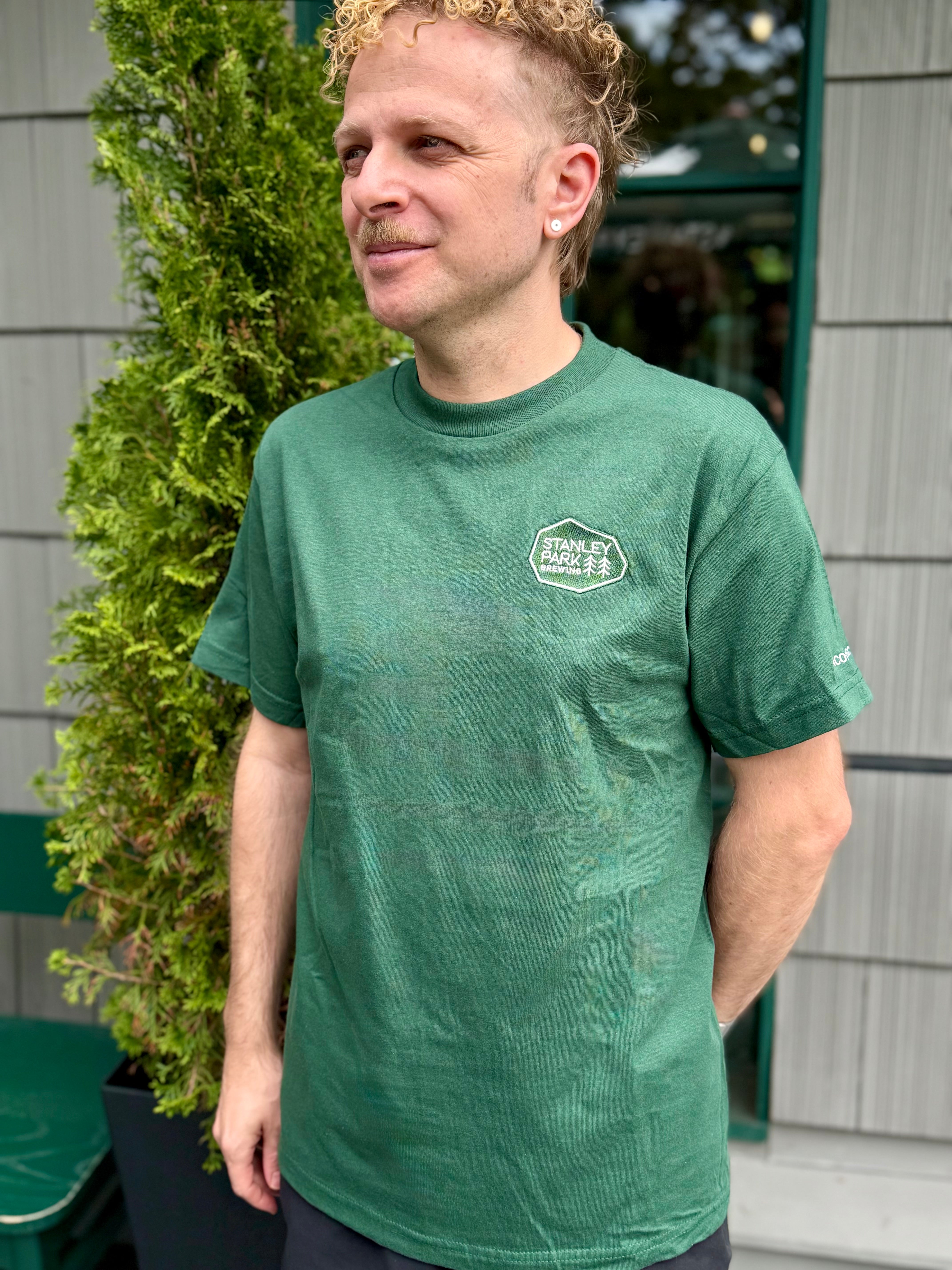 Stanley Park Brewing Unisex Forest Green T-Shirt
