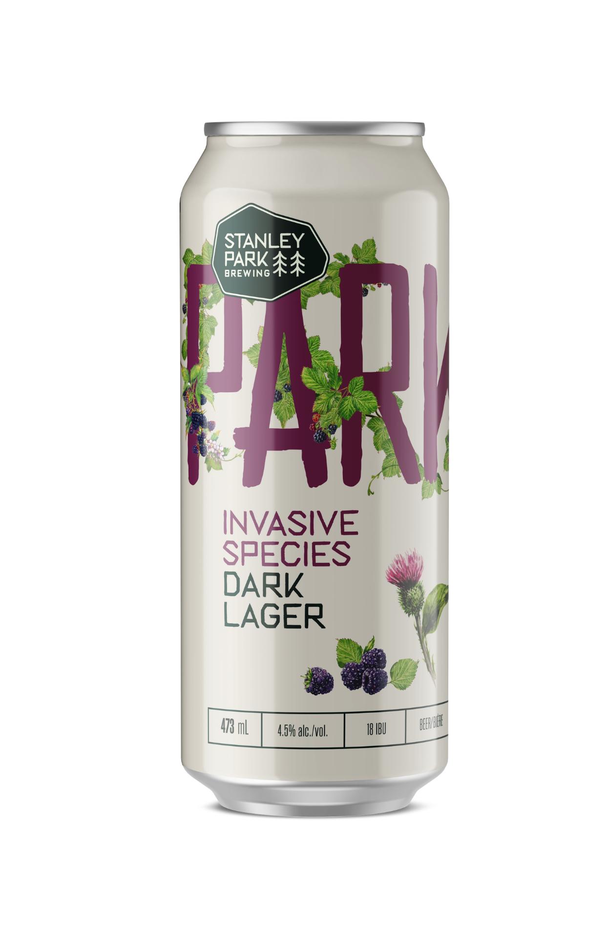 Invasive Species Dark Lager 4.6% ABV  - PARKBEER 473ml Tall Can