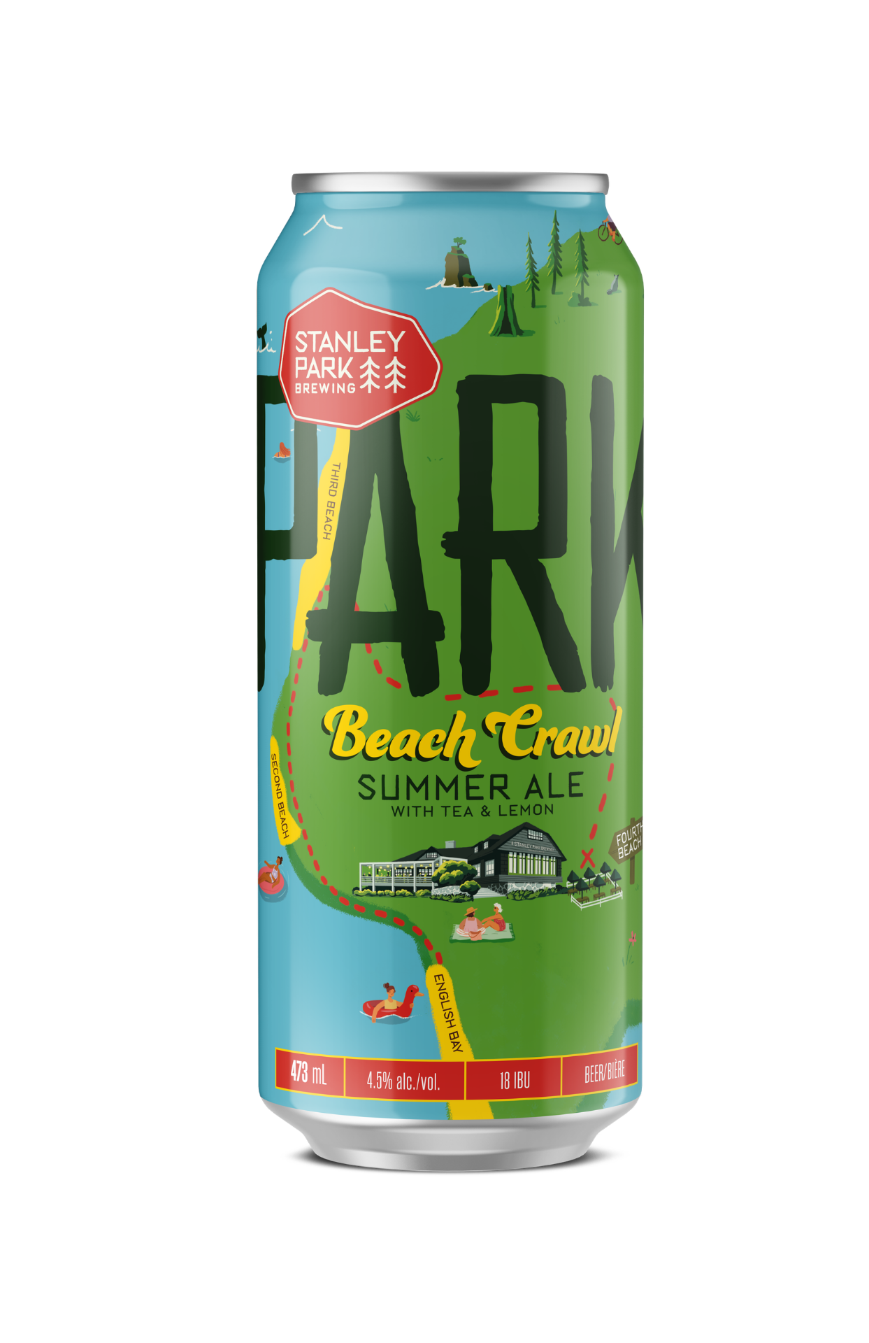 Beach Crawl Summer Ale 4.5% ABV  - PARKBEER 473ml Tall Can