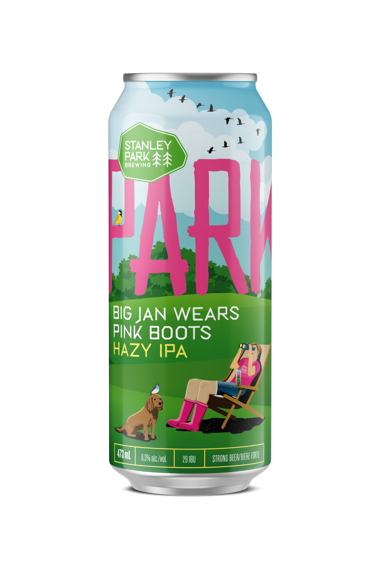 Big Jan Wears Pink Boots Hazy IPA 6.3% ABV - PARKBEER 2026 473ml Tall Can