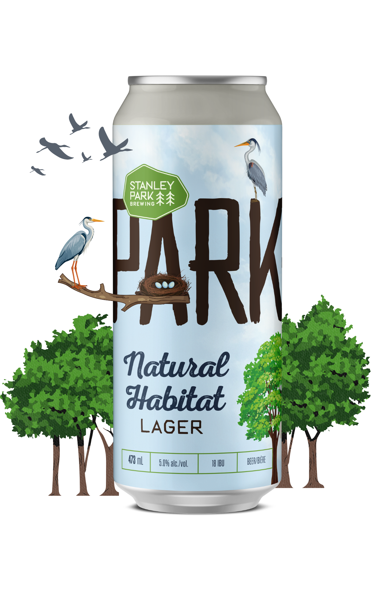 Natural Habitat Lager 5% ABV  - PARKBEER 473ml Tall Can
