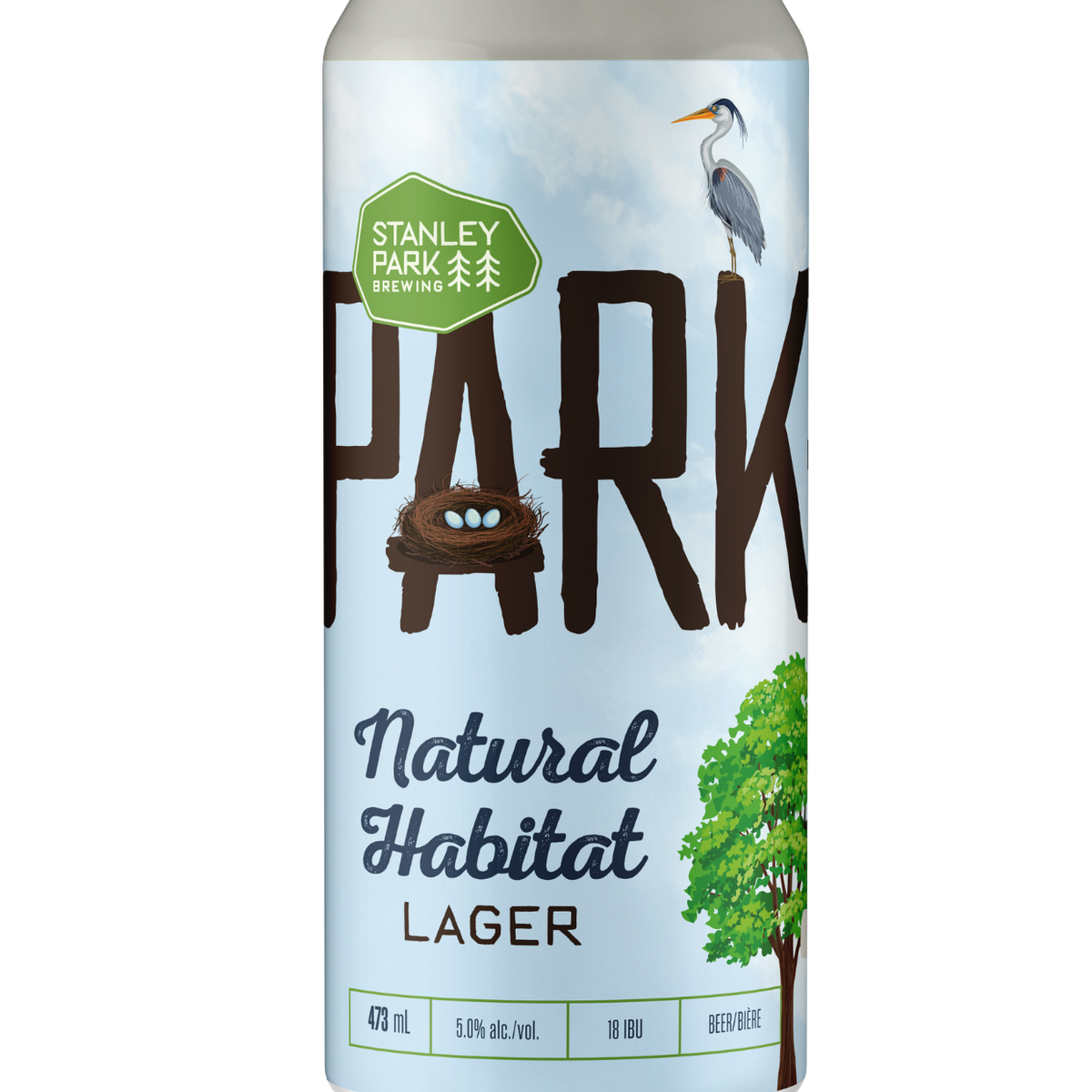 Natural Habitat Lager 5% ABV - PARKBEER 473ml Tall Can