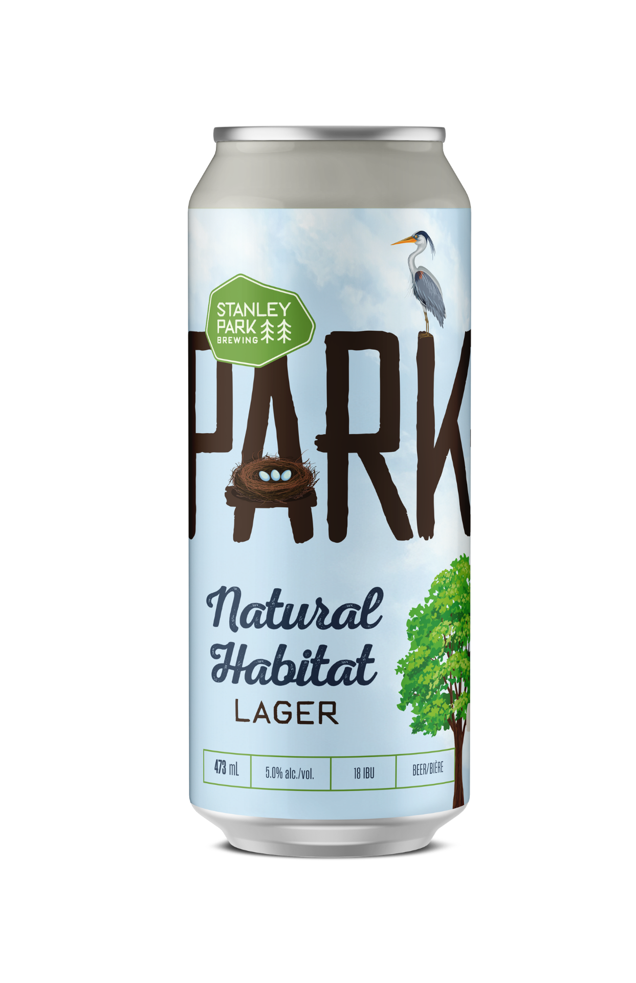 Natural Habitat Lager 5% ABV  - PARKBEER 473ml Tall Can