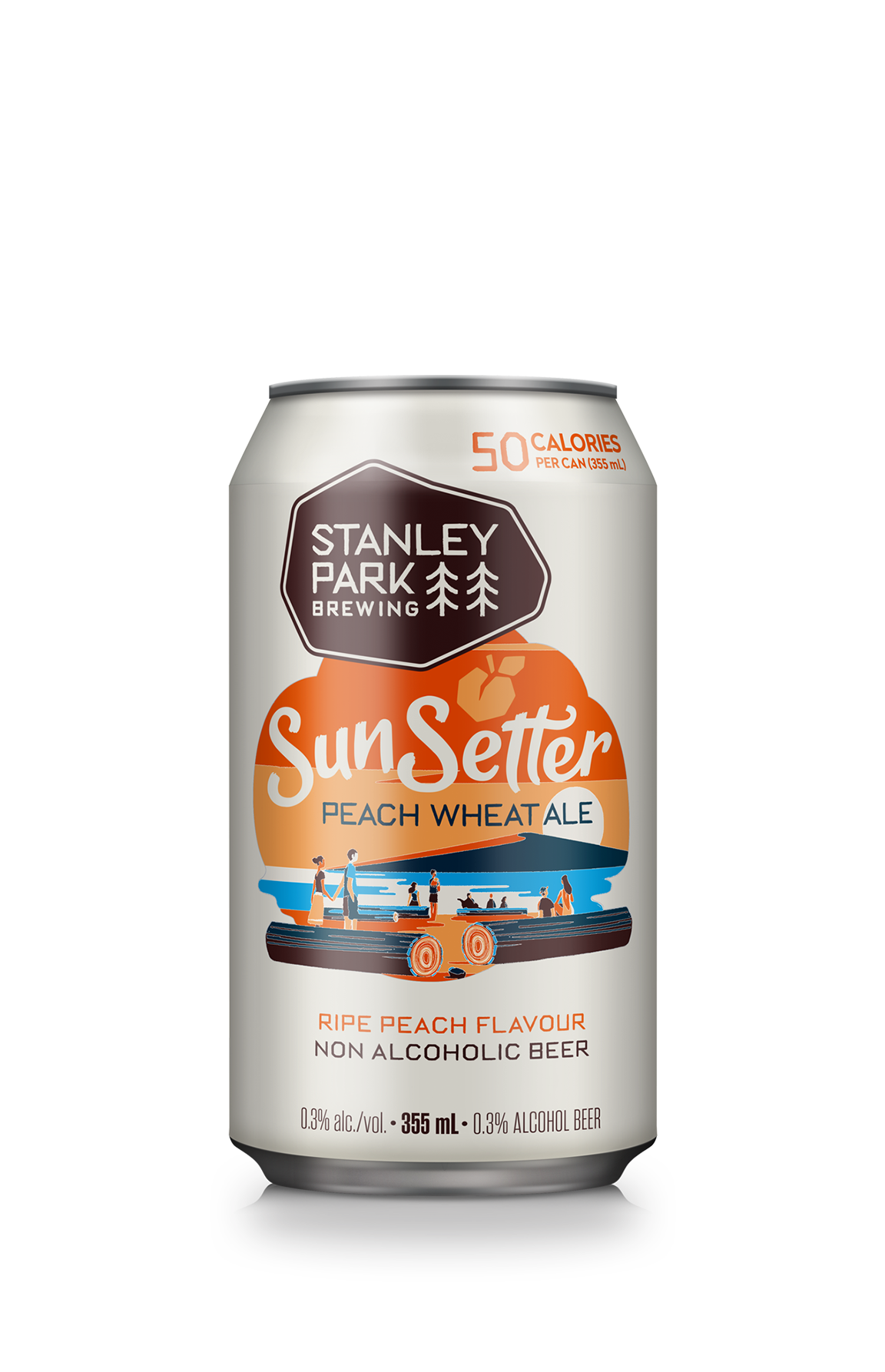 Non Alcoholic SunSetter Peach Wheat Ale 355ml 4-Pack