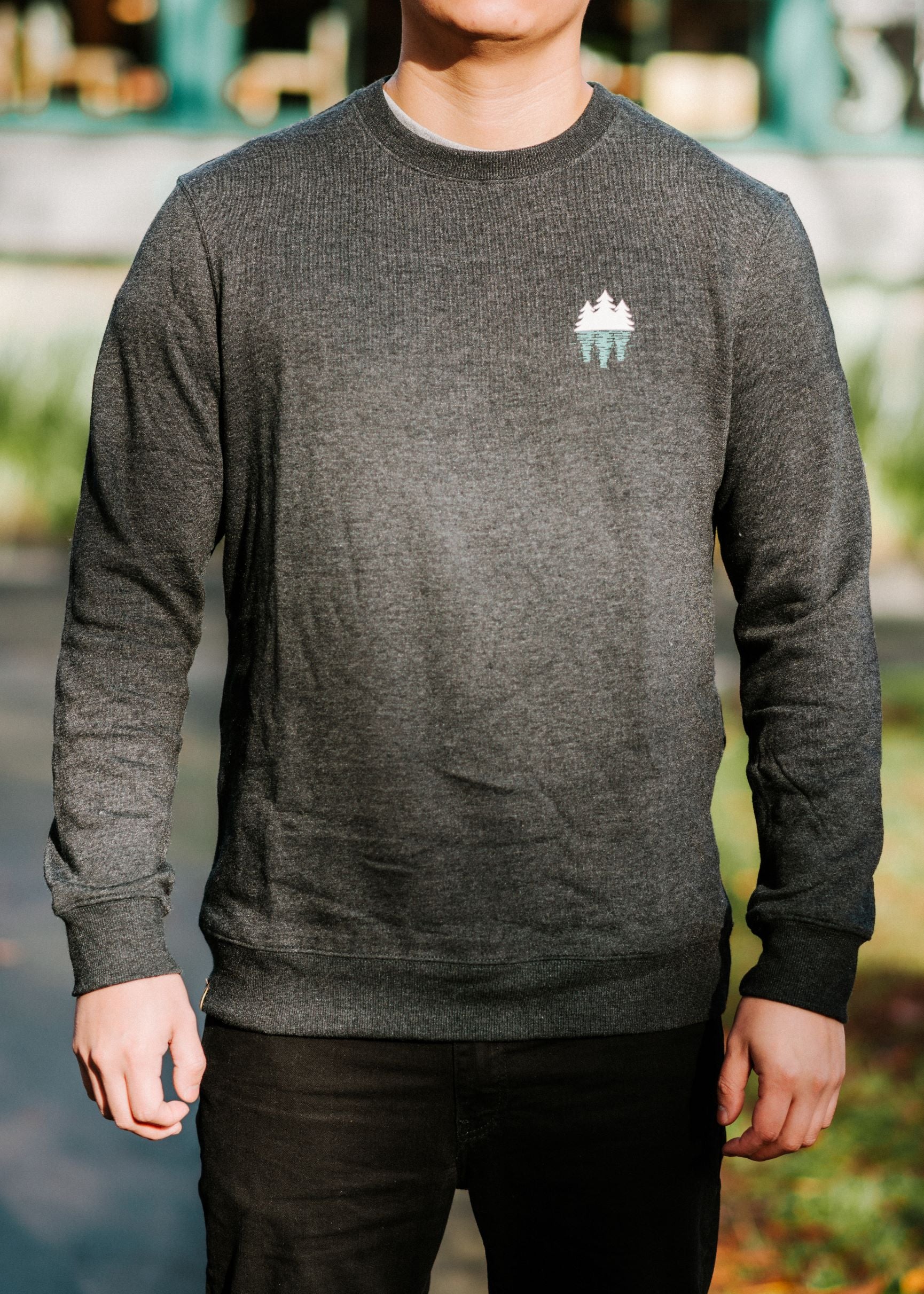 tentree x Stanley Park Brewing PARKBEER Black Crew Neck Unisex Sweatshirt